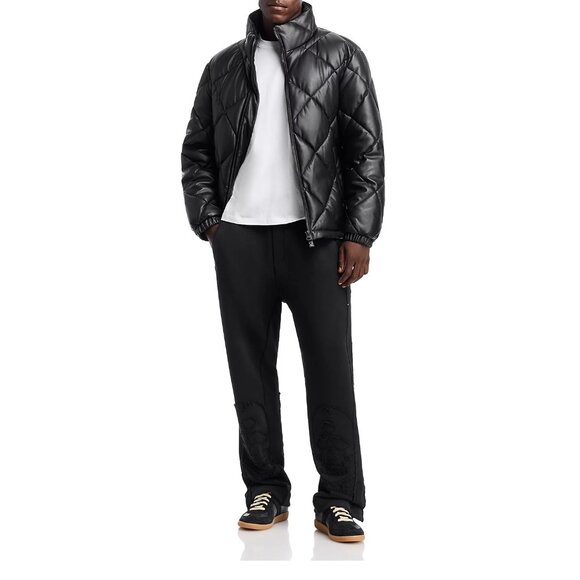 Hugo Boss Men's Long Sleeve HUGO Borin Zip Front Quilted Puffer Jacket Black XL - Picture 7 of 8